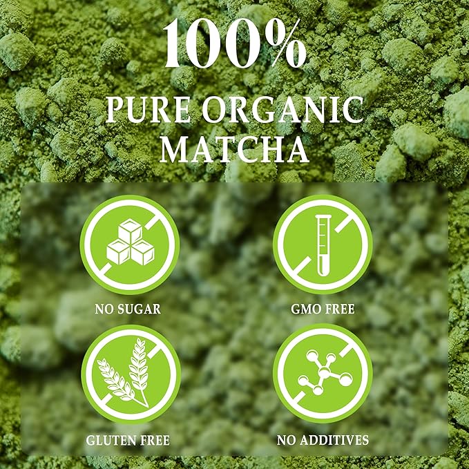 ETANATURE Premium Ceremonial Grade Matcha Powder - Matcha Green Tea Powder for Metabolism, Brain and Sleep - JAS Certified Matcha Grade from Japan Kagoshima Farms 30 Servings - Ceremonial Tea 30g