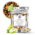 Nelson's Tea - Caffeine Free Spiced Pear Loose Leaf Tea-Blend of Green Rooibos, Hibiscus, Rose Hips, Chicory Root, Chamomile, Dried Pears, Cornflowers, Cinnamon, Star Anise, Orange Peel, and Natural Flavors (Sample 0.4 Oz)