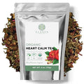 Organic Heart Calm Tea 4 oz. (113g), Blood Pressure Tea to Maintain Healthy Pressure, Circulation Balance, Delicious Tasting, USDA Certified Organic, Cut & Sifted