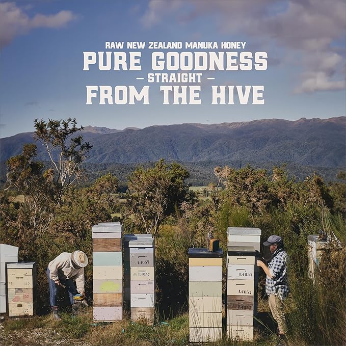 Gold Fern Honey - Raw New Zealand Manuka Honey | 1.1lb Monofloral MGO 200+ | Pure, Natural, Unpasteurized, and Unfiltered Superfood Honey, Traceable from Hive to Hand.