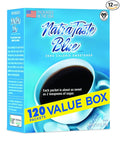 NatraTaste Blue Zero Calorie Sweetener, Bulk Sugar Substitute for Coffee, Iced Tea, Lemonade, Hot & Cold Drinks, Baking, Cooking, Low Carb, Vegan, Sugar Alternative, 120 Packets Value Box (12 pack)