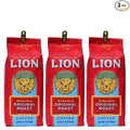 Lion Coffee 3-Pack Classic Original Ground Coffee, Medium Roast, A Taste of Aloha - 10 Ounce Bags (Pack of Three)