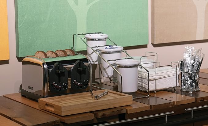 HUBERT Commercial 4-Slot Toaster - 11"L x 11 1/10"W x 7 1/2"H