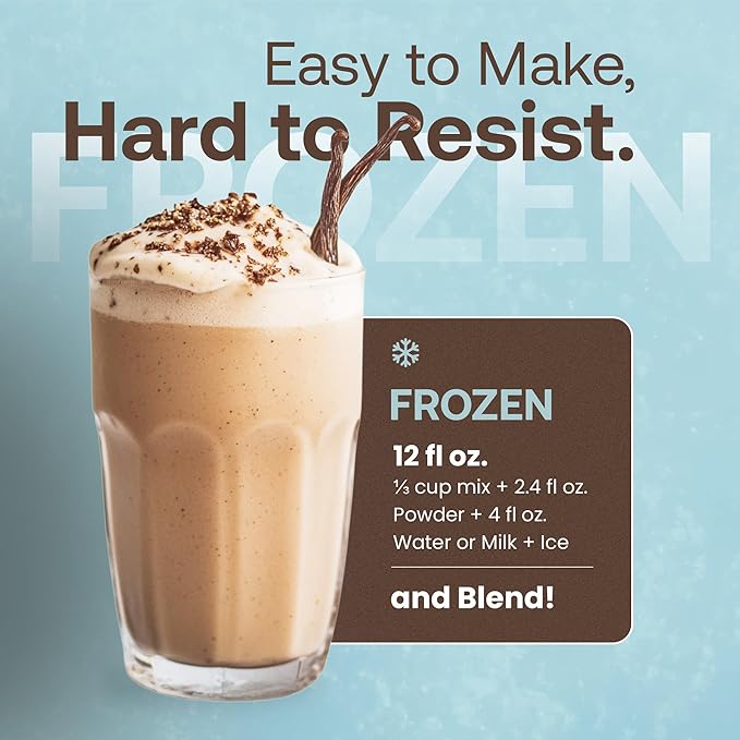 Dr. Smoothie Café Essentials Vanilla Chai – No Artificial Colors, Flavors, or Sweeteners – Shelf Stable – 58mg of Caffeine per Serving – Great for Hot, Iced, & Frozen Frappes (3.5 lb Bag, 26 Servings)
