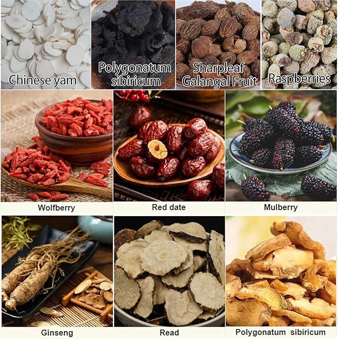 Ginseng Nine TreasureTea - Red Date Wolfberry Mulberry Tea, Organic Kidney Cleanse Chinese Herbal (3)