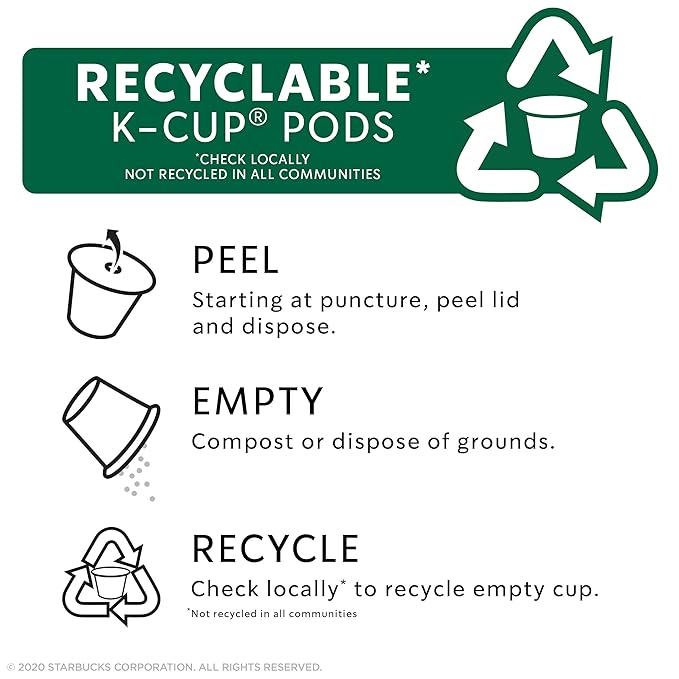 Starbucks Decaf K-Cup Coffee Pods — Pike Place Roast for Keurig Brewers — 1 box (24 pods)
