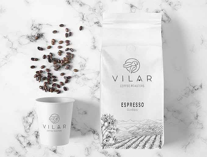 Vilar Coffee Roasters 1 kg (2.204 lb) Espresso Coffee GROUND Espresso, Classic Blend - GROUND - Medium Roast