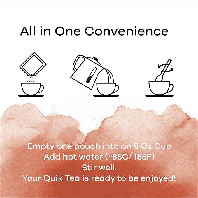 QuikCafé Madras Unsweetened Coffee – 10 Count, Instant Herbal Blend with Natural Ingredients, Caffeine-Light, Preservative-Free – Just Add Hot Water