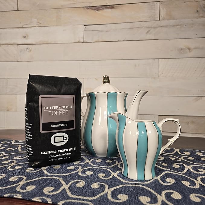 Butterscotch Toffee Flavored Coffee, Specialty Arabica Coffee, Medium Roast, 12 ounce, Coarse