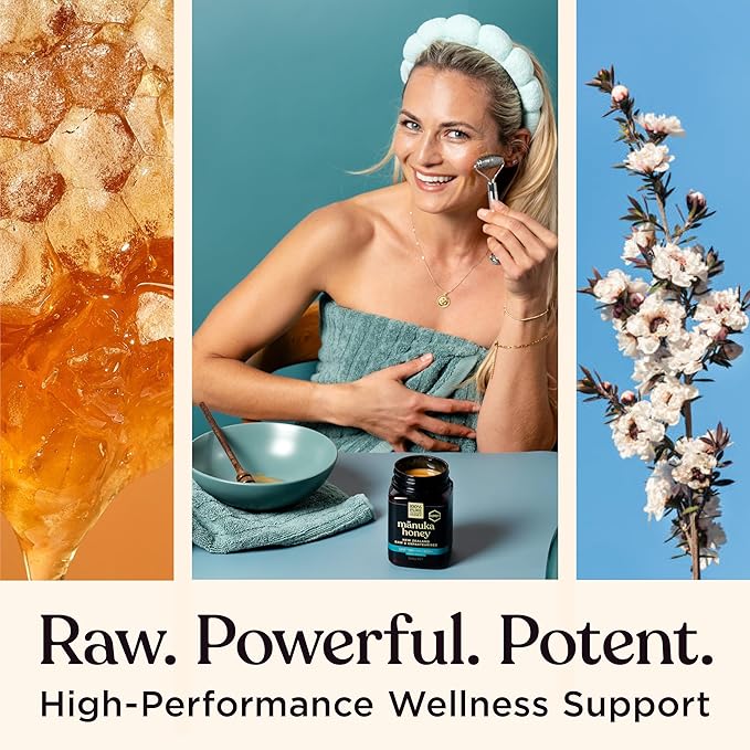 Manuka Honey UMF 20+ MGO 826+ 100% Pure New Zealand Raw & Unfiltered, Certified Award Winning, Silky Smooth Taste & Texture 8.8 Oz