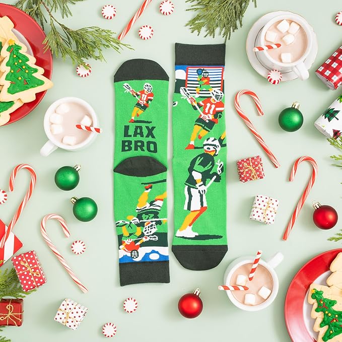 Lavley Funny Socks for Sports Fans and Players - Cool Novelty Gifts for Men, Women, & Teens
