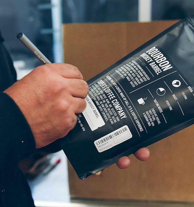 Single-Malt Whiskey Barrel Aged Coffee - Ground - Single Origin Sumatra Coffee Beans Aged in Stout Whiskey Barrels - UPRISING- 5lb Bag