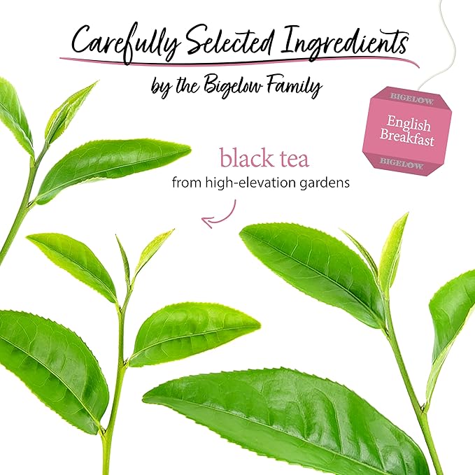 Bigelow English Breakfast Black Tea, Caffeinated Tea, 100 Count Box (Pack of 1)