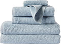 Coyuchi Air Weight Organic Wash Cloth, 12"x12", Stone Blue