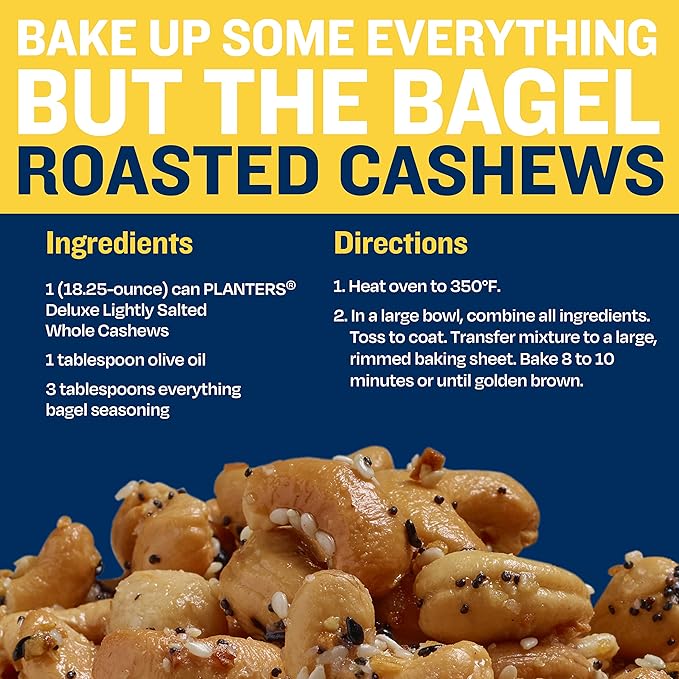 PLANTERS Deluxe Lightly Salted Cashews, Party Snacks, Plant-Based Protein, Quick Snack for Adults, After School Snack, Flavored with Sea Salt, Kosher, 1lb 2.25oz (Pack of 2)