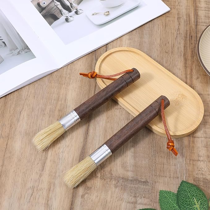 2pcs Coffee Grinder Cleaning Brush, Espresso Machine Brush, Coffee Brush Grinder Cleaners, Espresso Brushes for Group Heads, Shower Screen, Portafilter, Scoop, Tamper