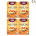Yogi Tea Honey Chai Turmeric Vitality Tea - 16 Tea Bags per Pack (4 Packs) - Organic Tea to Support Overall Health - Includes Cinnamon Bark, Turmeric Root, Cardamom Pod, Ginger Root & More