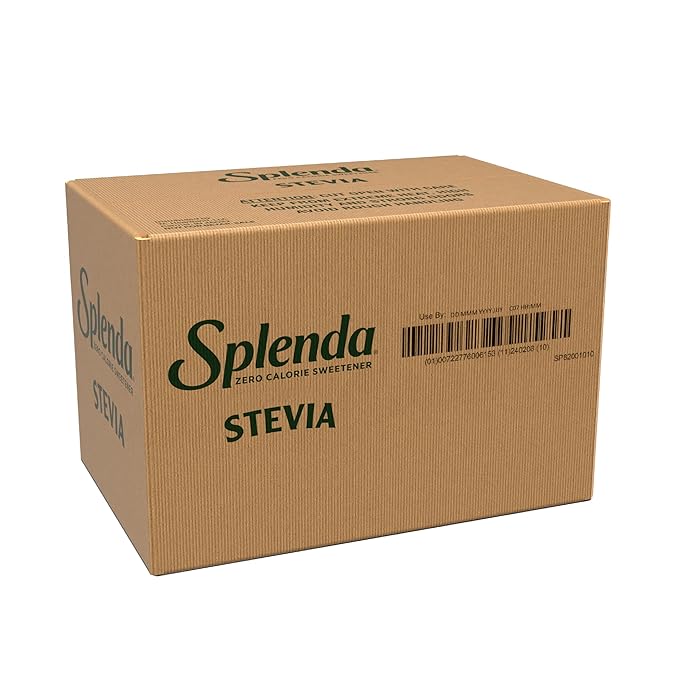 SPLENDA Stevia Zero Calorie Sweetener, Plant Based Sugar Substitute Granulated Powder, Single Serve Packets, 1000 Count (Pack of 1)
