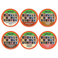 Double Donut Coffee Decaf Flavored Coffee Variety Pack - 6 Traditional Flavors (Caramel Swirl, Hazelnut, Glazed Donut, Mocha Nut Fudge, Vanilla Bean, and Cinnamon Bun) for Keurig K Cups Coffee Makers - 72 Count