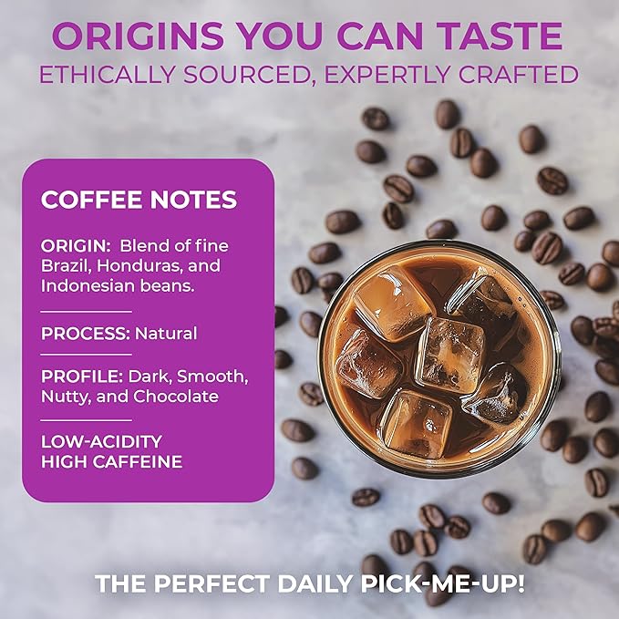 Katy’s Cold Brew Coffee Pitcher Packs | 6 Large Cold Brew Bags with Smooth, Bold Brazilian Coffee | Easy, Mess-Free Brewing in Any Container | No Straining Needed | 100% Woman-Owned | Makes 32 Cups