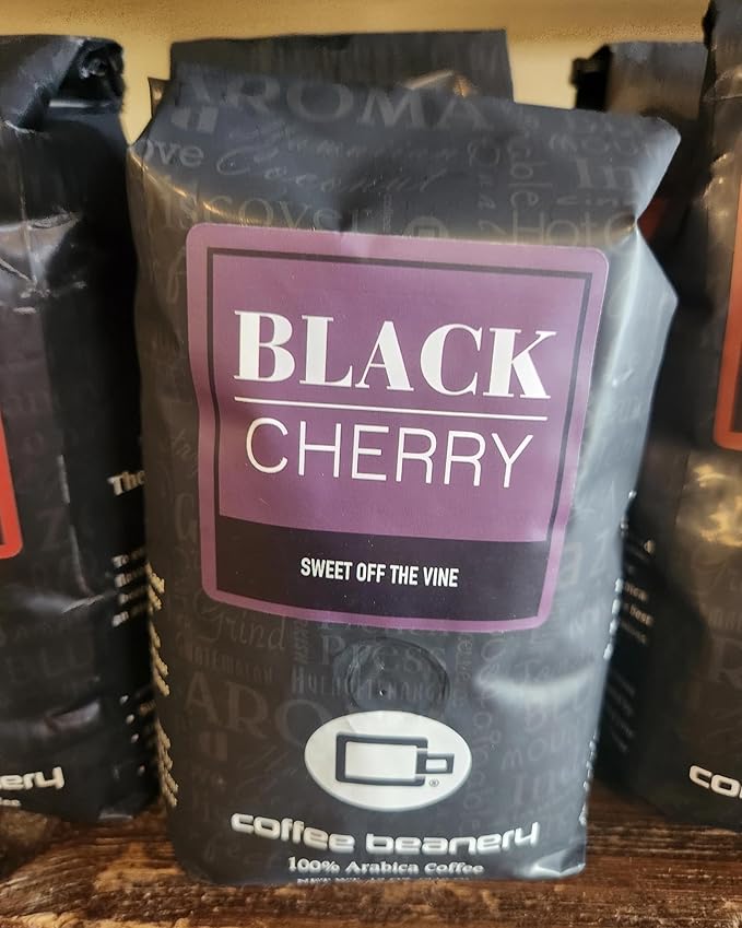 Coffee Beanery Black Cherry Flavored Coffee | 100% Specialty Arabica Coffee | 12oz bag (Whole Bean)