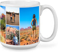 Custom Photo Ceramic Coffee Mug, Jumbo Sized-20oz, Glossy or Matte Finish (7 Images-No Text)