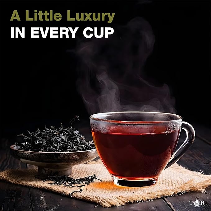 Tea Runners Russian Caravan Loose Leaf Black Tea | Bold Smoky Blend of Smoked Black Tea, Oolong & Pu-erh | Premium Chinese & Indian Tea | Full-Bodied, Earthy, Rich Flavor - 5 oz