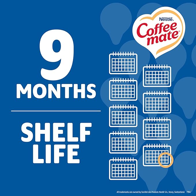 Nestle Coffee mate Coffee Creamer, Almond Milk, Liquid Creamer Singles, Plant-Based, Non Dairy, No Refrigeration, 0.375 fl oz Tubs (Pack of 200)