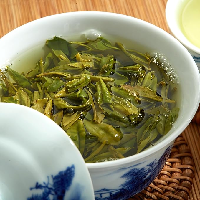ChaWuWarmSun [A] LongJing Green Tea,8.8oz/250g,Chinese Dragon Well Green Tea Loose Leaf