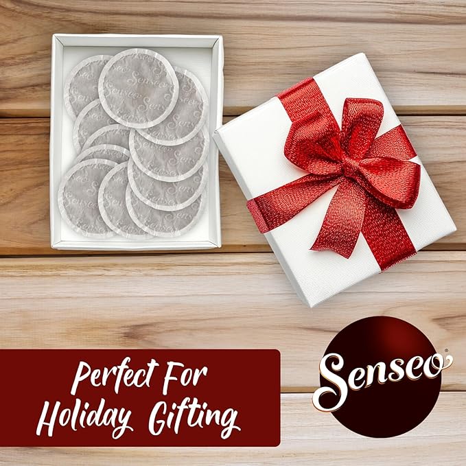 Senseo Strong Dark Roast Coffee Pods, 48 Count (Pack of 10) - Single Serve Coffee Pods Bulk Pack for Senseo Coffee Machine - Compostable Coffee Pods for Hot or Iced Coffee, Cold Brew Coffee