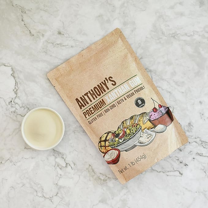 Anthony's Xanthan Gum, 1 lb, Batch Tested Gluten Free, Keto Friendly, Product of USA (Pack of 2)