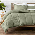 Bare Home Comforter Set - Oversized King Size - Ultra-Soft - Goose Down Alternative - Premium 1800 Series - All Season Warmth (Oversized King, Sage)