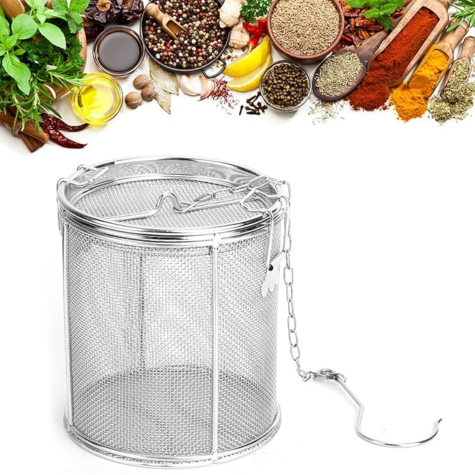 Stainless Steel Tea Ball Strainer, Wire Mesh Tea Infuser, Silver, 12 x 13cm