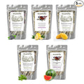 Nelson's Tea Mint Sampler Pack - 5 Variety Pack - Loose Leaf Tea Sampler - BlackberryMint 2oz, Lemon Ginger Mint 1.6 oz, MangoMint Peach 2oz, MoroccanMint 2Oz, WatermelonMint 1.6oz