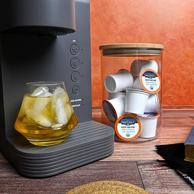 Organic Positively Tea Company, Green Tangerine Green Tea, K-Cup Compatible, 96 Pods