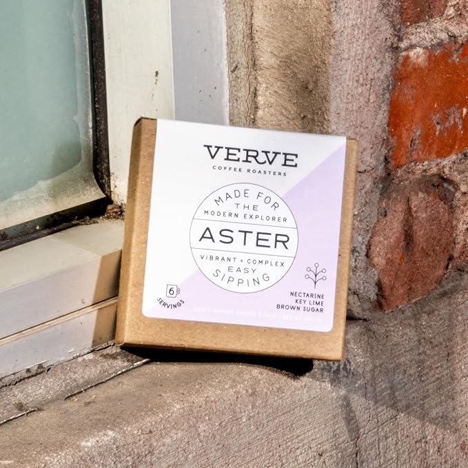 Verve Coffee Roasters Craft Instant Coffee Aster Blend | Medium Roast, Ground, Hand-Roasted | Ethiopian Blend | Enjoy Hot or Cold | Up to 6 Servings