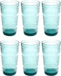 Beaded Jumbo Drinkware, Indoor/Outdoor, Sea Green, 16 oz., Set of 6
