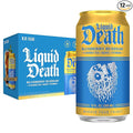 Liquid Death, Blueberry Buzzsaw Iced Tea, 12-Pack (12 oz Cans), Blueberry Flavored Black Tea, Low Calorie, No Artificial Sweeteners, B12 & B6 Vitamins