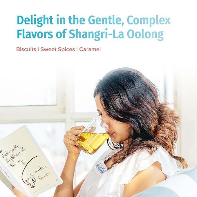 NEPAL TEA Organic Loose Leaf Oolong Tea - USDA Certified Organic Oolong Tea Loose Leaf - Premium Tea Leaves from a Family Farm in the Himalayas - Enjoy Hot or Iced - 3.5oz /100g (Shangri-La Oolong)