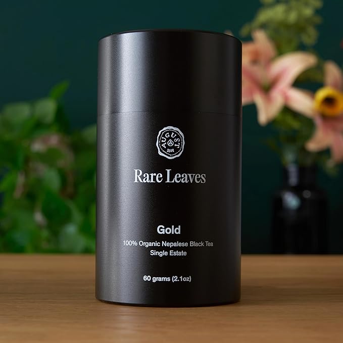 August Uncommon Loose Leaf Black Holiday Tea (Loose Leaf Tin 2.1 oz, Single Estate Nepalese)