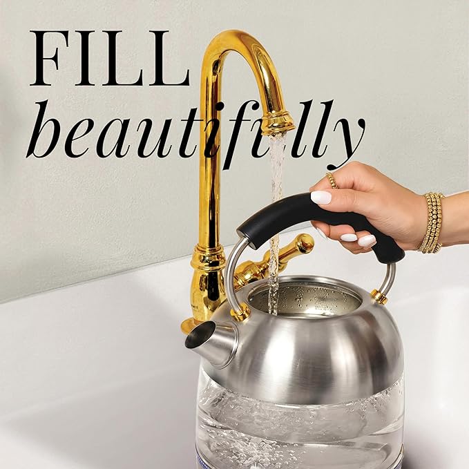Stainless Steel Electric Kettle with Temperature Control - BPA and Plastic Free Electric Kettle with Keep Warm Function, Borosilicate Glass - Fast 1500W Hot Water Boiler, Auto Shut-Off