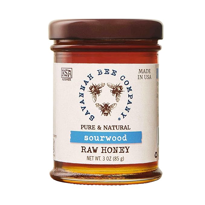 Savannah Bee Company Sourwood Honey - Naturally Sweet - Maple Flavor and Spice Aroma