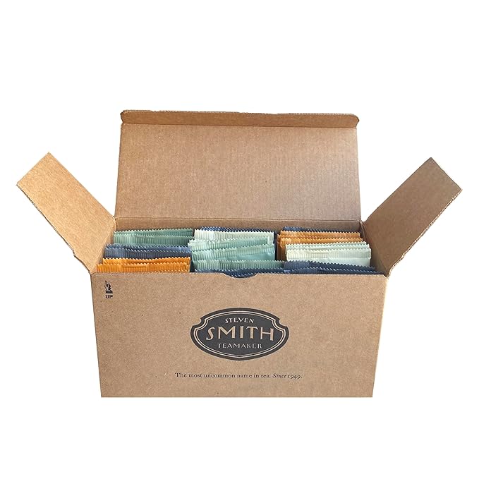 Steven Smith Teamaker Amazon Exclusive Variety Pack Sampler, 10 Flavors of Black, Green, Herbal Tea, Sugar-Free, Sustainably Grown, Full Leaf, Plant Based Tea Bags, 30 Sachets, 0.78oz each