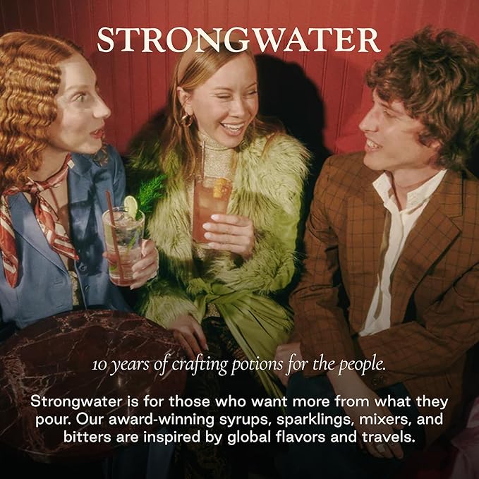 Strongwater Old Fashioned Craft Cocktail Mixer Sample 4 Pack - Makes 16 Cocktails - Handcrafted Old Fashioned Gift Set - Travel-Friendly, No Artificial Sweeteners - Just Mix with Bourbon or Whiskey