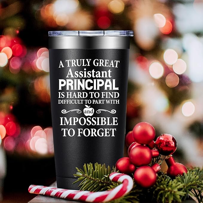 Assistant Principal Gifts for Men, Women - Christmas Principals Day Appreciation Gift for Assistant Principal - 20oz Tumbler Vice Principals Gifts