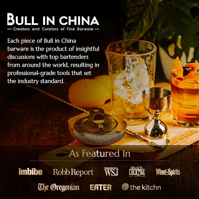 Bull in China 2-Piece Cocktail Shaker Matte Black – 28 oz Weighted Shaker & 18oz Weighted Cheater Tin, Professional Grade Bar Shaker, Premium Cocktail Shaker Set for Professional & Home Bartenders