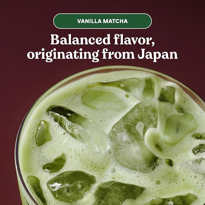 Chamberlain Coffee Vanilla Matcha Powder - Ceremonial Grade Matcha Powder with Madagascar Vanilla, Gluten-Free Flavor for Hot and Iced Drinks, Made with Premium Organic Ingredients - 1.06 Oz Pouch