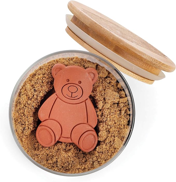 Fox Run Terracotta Brown Sugar Keeper and Saver, Bear