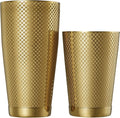 Barfly Diamond Lattice Shaker Set, Gold Plated