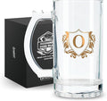 Onebttl Personalized Beer Gifts for Men Beer Lovers - 17 oz Heavy Beer Stein Mug with Handle for Boss as Birthday Christmas Gift - O